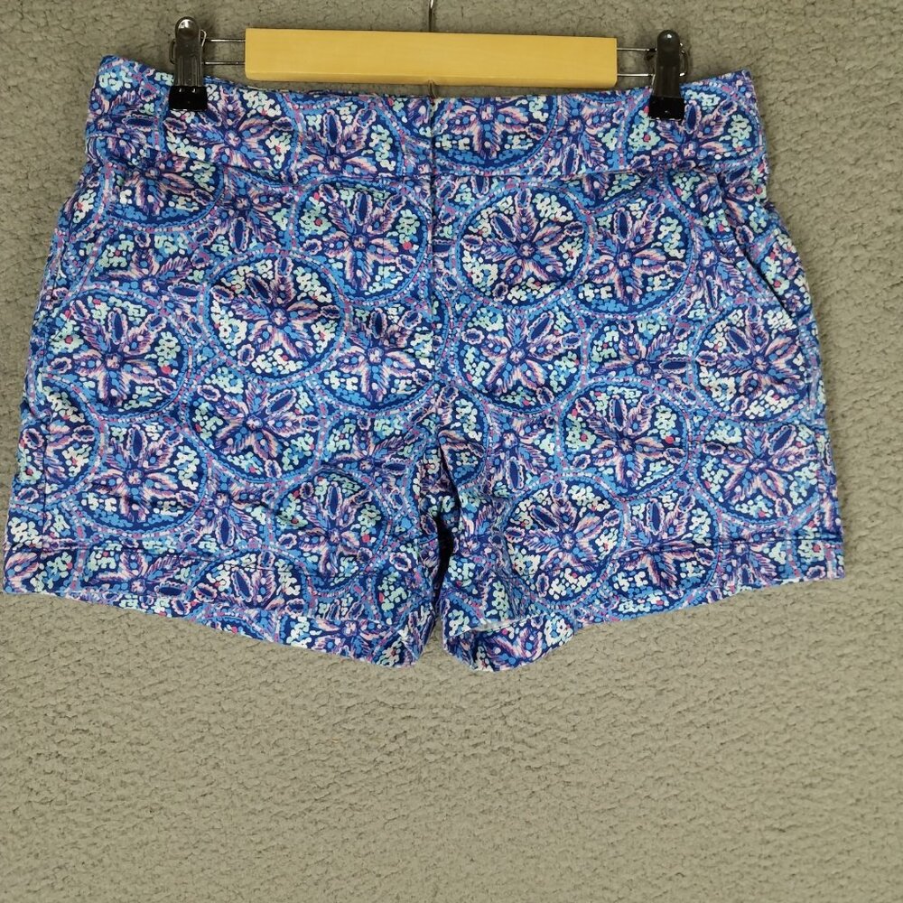Vineyard Vines Chino Shorts Women's 6 Starfish Beach Summer Stretch Casual Blue